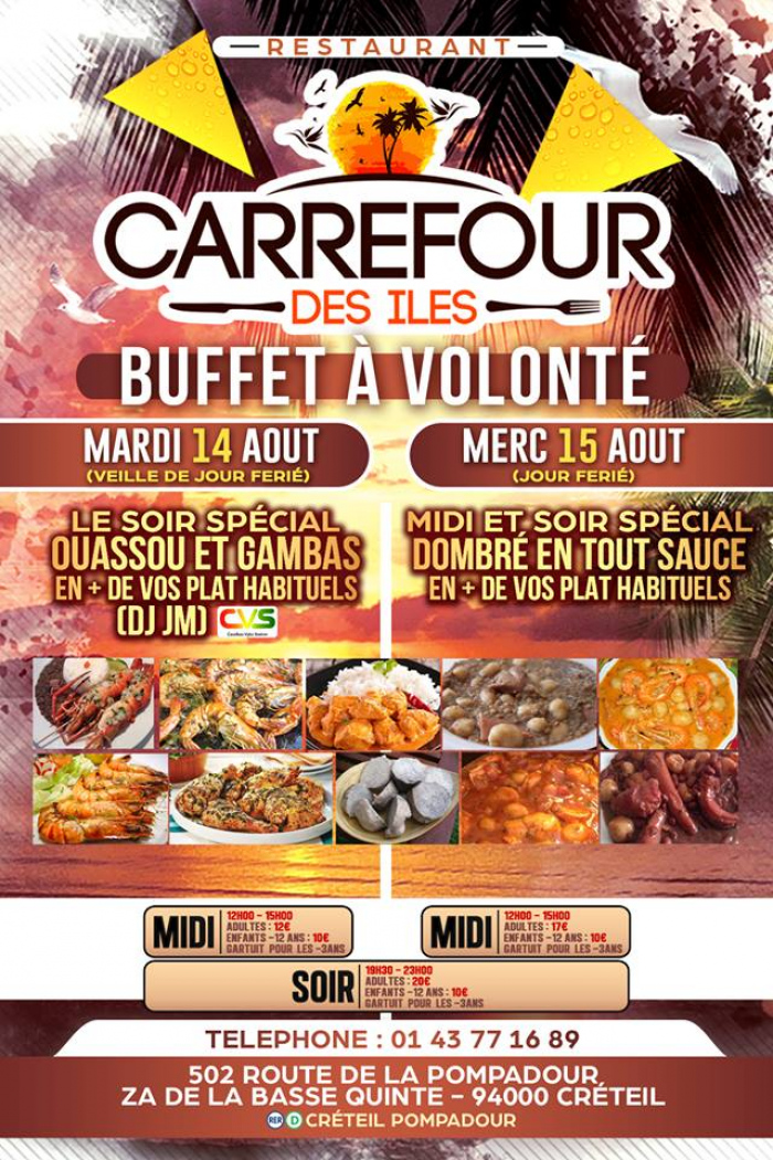 Buffet Exotique A Volonté - CARREFOUR DES ILES - France - Réservez vos  meilleurs moments en ligne