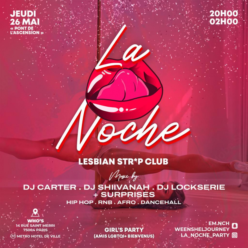 La Noche Girl S Party Lesbian Strip Club Who S Paris France Réservez Vos Meilleurs
