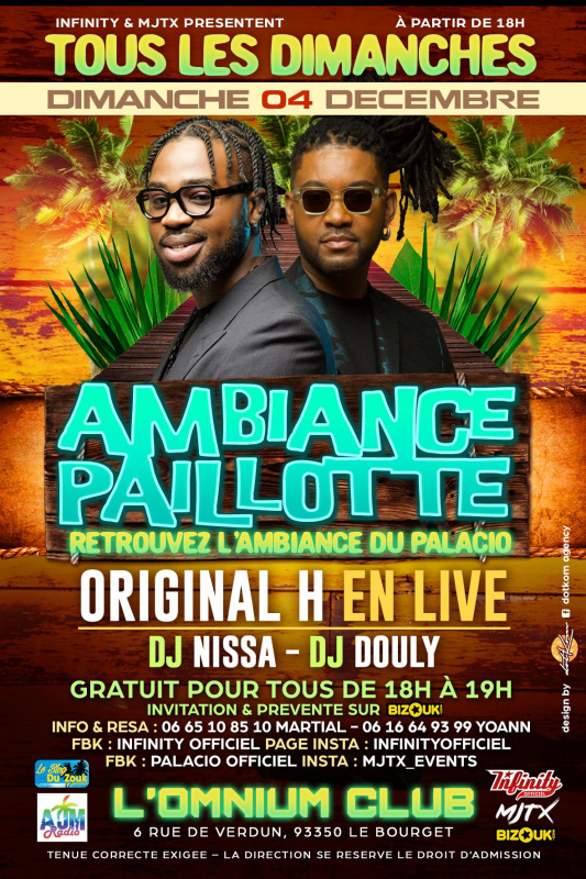 Original H En Live à L'Omnium - L'OMNIUM CLUB - France - Réservez vos