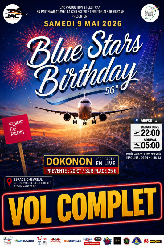 Blue Stars Birthday 56th