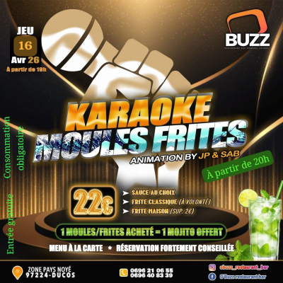 Moules-Frites Mojito Karaoké