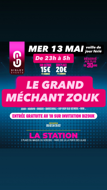 Le Grand MÉchant Zouk Par Sisley Évents