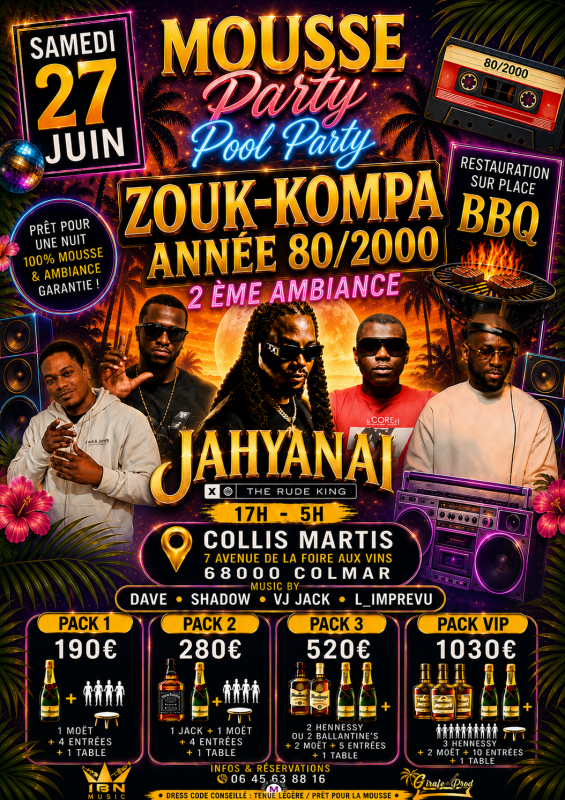Mousse & Pool Party Showcase Jahyanai King