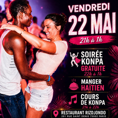 Soirée Konpa Gratuite + Manger Haitien  Bokit