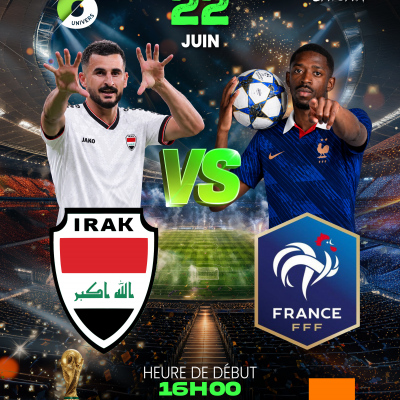 Match Irak Vs France