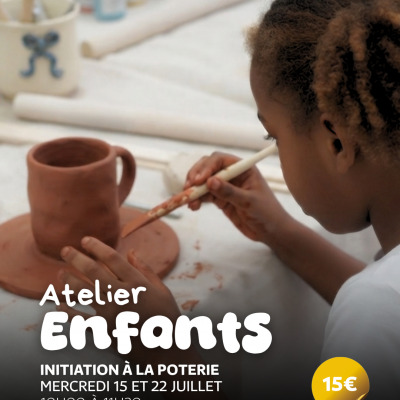 Atelier Enfants : Poterie (6 à 11 Ans)