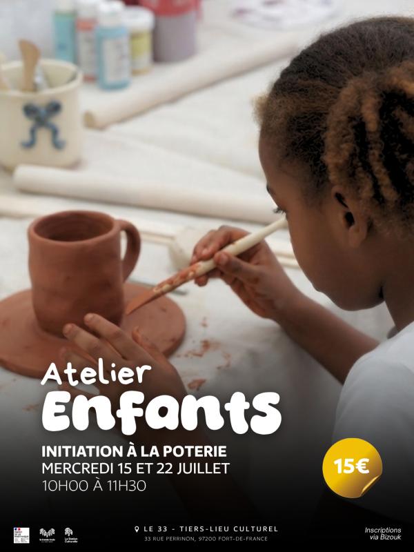Atelier Enfants : Poterie (6 à 11 Ans)