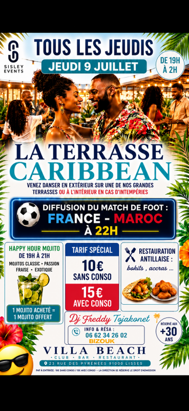 La Terrasse Caribbean Par Sisley Évents