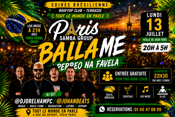 Soiree Baila Me & Hiphop Reggaeton Open Air & Club ( Veille De Jours Ferie )