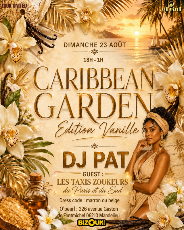Caribbean Garden Ed Vanille Avec Les Taxis Zoukeurs