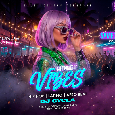 Open Air Soiree Vibes , Hip Hop , Afrobeat, Latino, ( Entree Gratuites Filles )