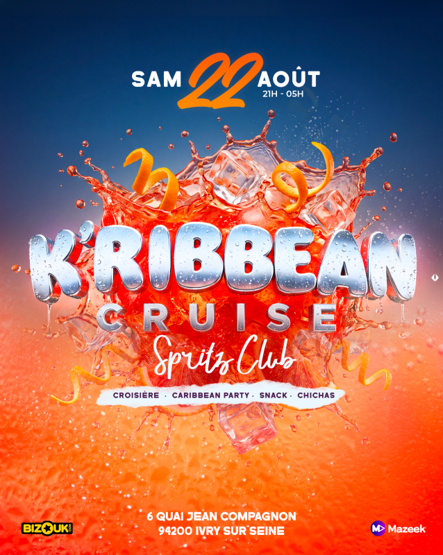 K’ribbean Cruise❤️spritz Club ❤️ | Croisière| Rooftop| Terrasse