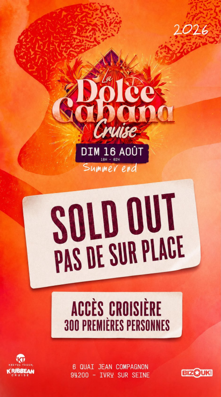 La Dolce Cabana Cruise…16 Aout 2026