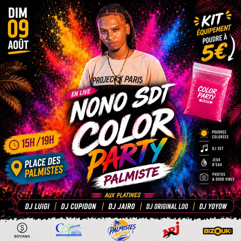 Palmiste Color Party