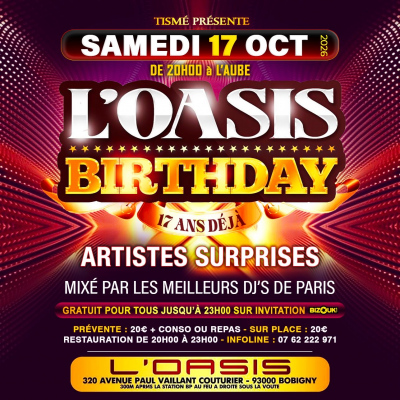 Oasis Birthday