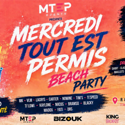 Mercredi Toutes Permis Beach Party