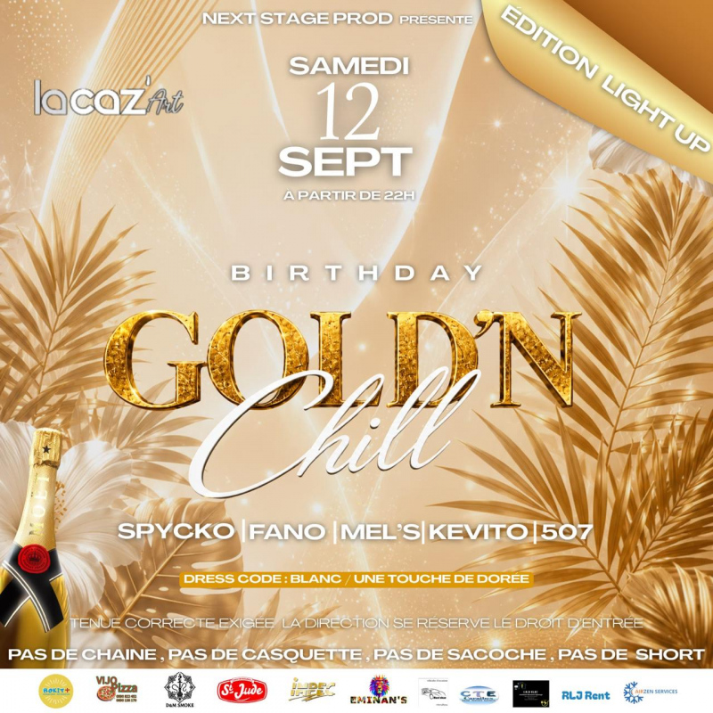 Gold'N Chill - Birthday Edition Moet Light Up