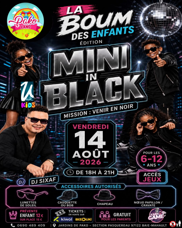 La Boum Des Enfants - Edition Mini In Black - Pako Land