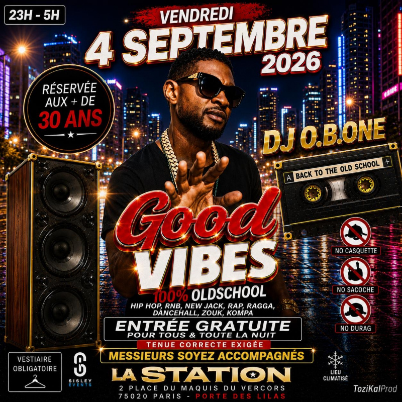 Good Vibes 100 Pour 100 Old School