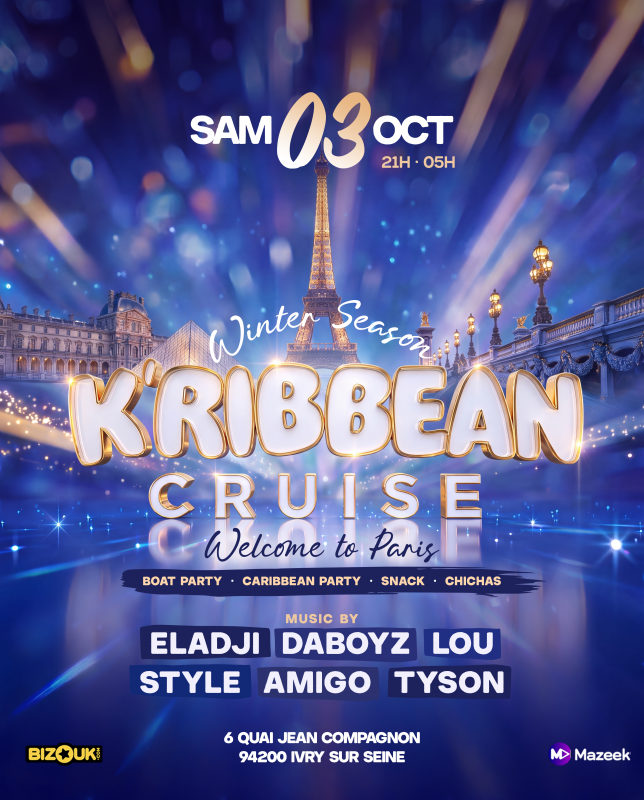 K’Ribbean Cruise❤️3 Octobre ❤️ | Tour Eiffel Spot | Rooftop| Terrasse