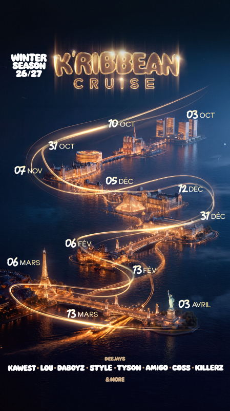 K’ribbean Cruise❤️31 Octobre ❤️ | Tour Eiffel Spot | Rooftop| Terrasse