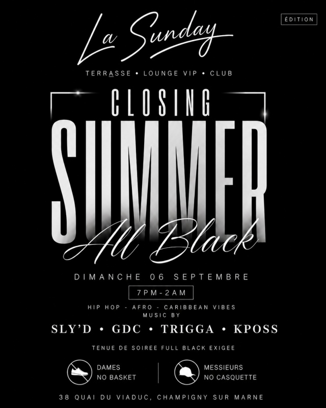La Sunday "all Black"