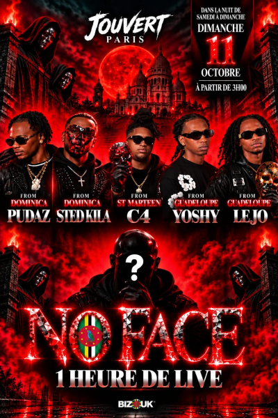 No Face Jouvert Pudaz C4 & Stedkilla Yoshi & Lejo En Show