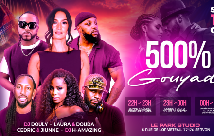 Soirée 500% Gouyad Avec Laura Delvecchio, Douda, Dj Douly, Jiunne...