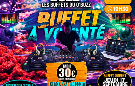 Buffet à Volonté - 10092026 - 11092026 - 12092026