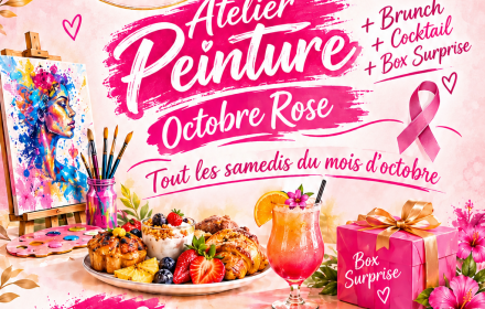 Atelier Peinture & Brunch – Édition Octobre Rose Un Événement Créatif, Convivial, Gourmand Et Carita