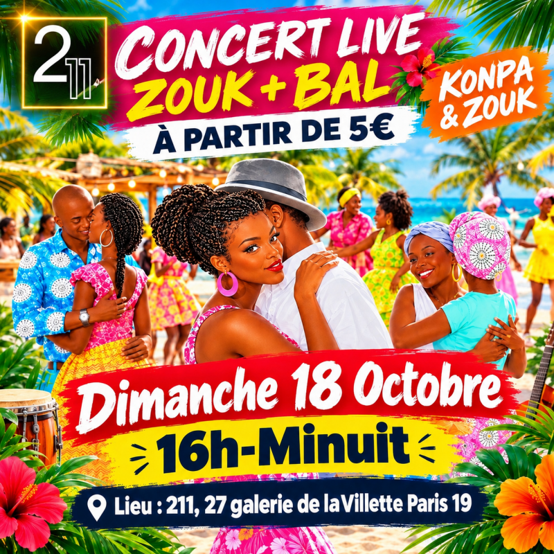 Concert Zouk Rétro + Bal Dansant