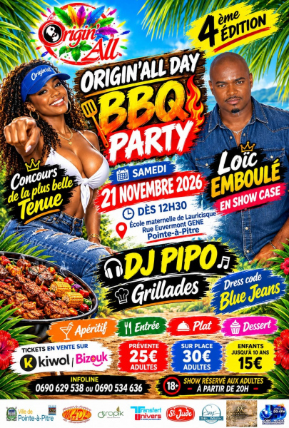 Origin'All Day Bbq Party