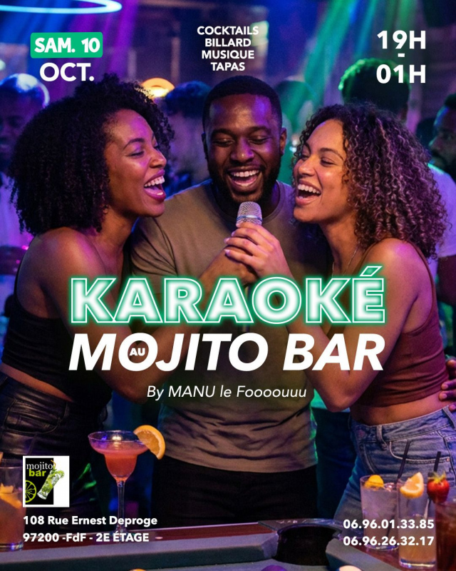 Karaoké Party By Manu Le Fouuu Au Mojito Bar
