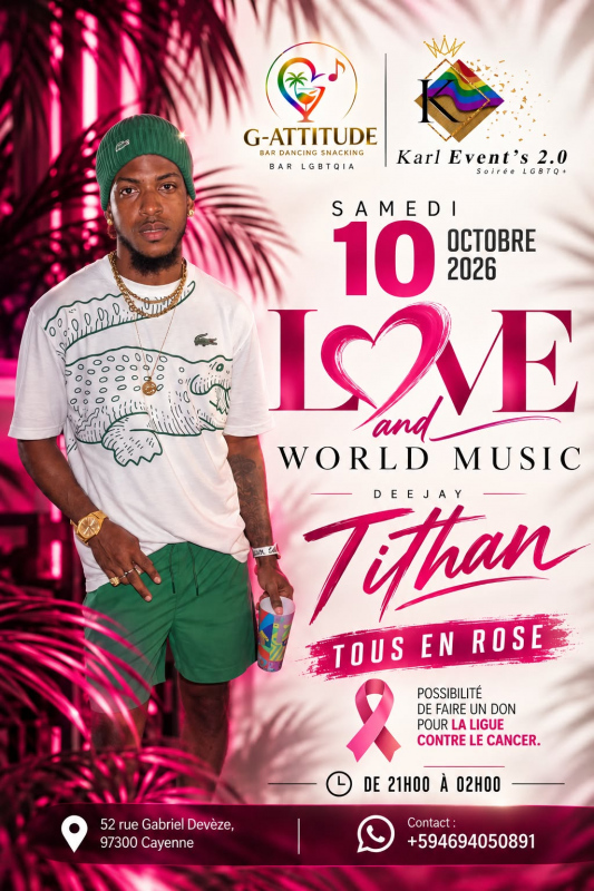 Soirée Pink Love And World Music