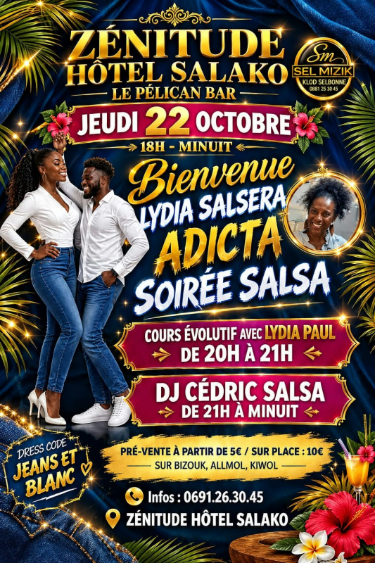 Soirée 100 % Salsa Avec Lydia Paul