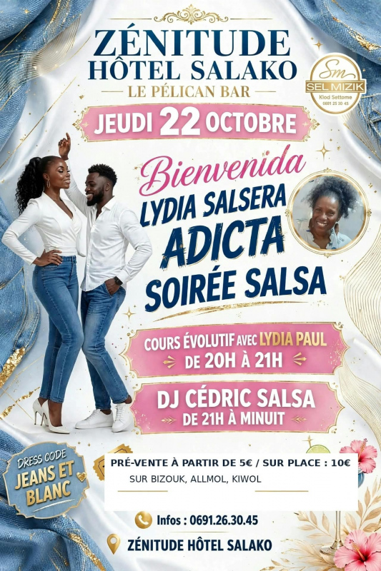 Soirée 100 % Salsa Avec Lydia Paul